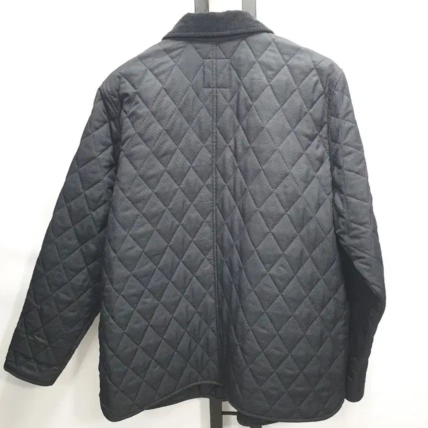[BUNJANG] Studio Tomboy Quilted Corduroy Jacket - Black (F) / 스튜디오톰보이 퀼팅 자켓 코듀로이 카라 블랙 F