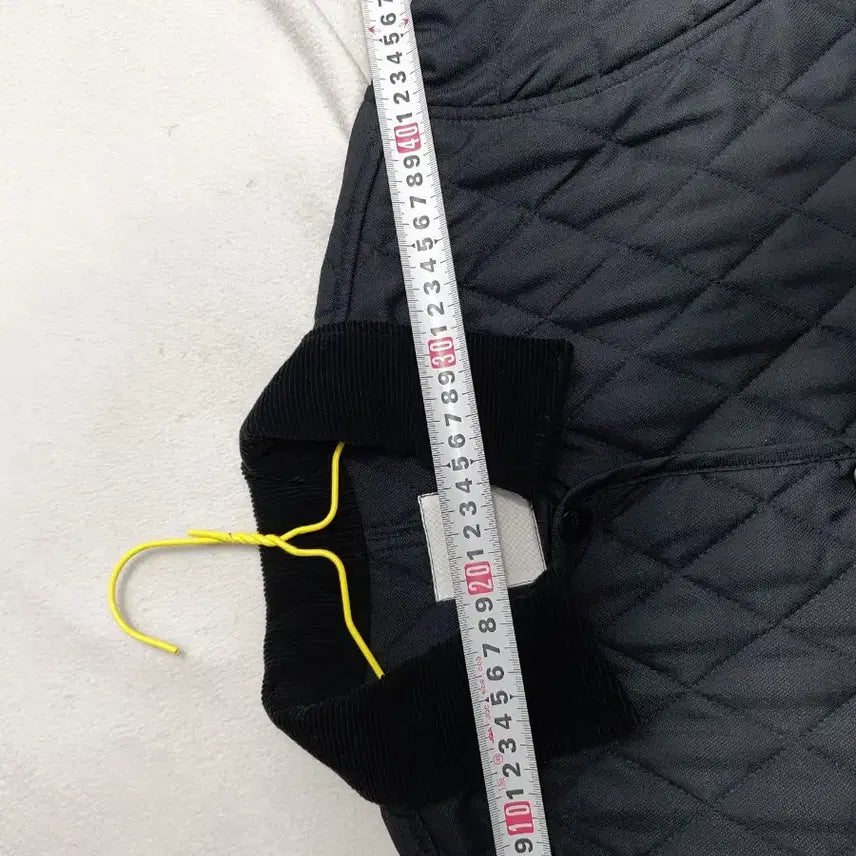 [BUNJANG] Studio Tomboy Quilted Corduroy Jacket - Black (F) / 스튜디오톰보이 퀼팅 자켓 코듀로이 카라 블랙 F