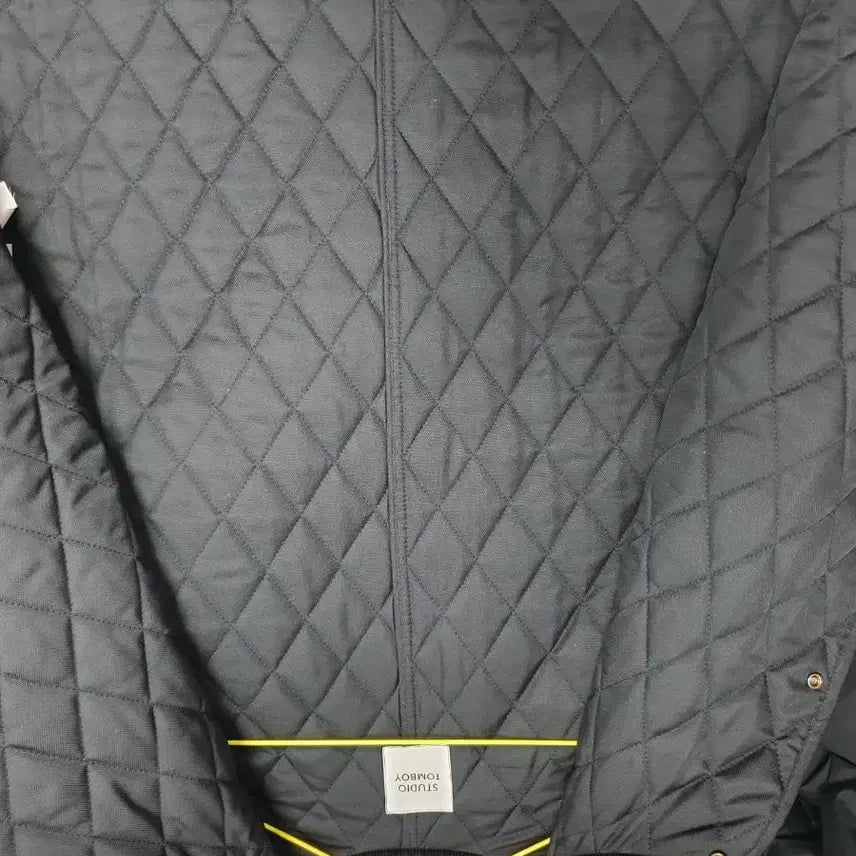 [BUNJANG] Studio Tomboy Quilted Corduroy Jacket - Black (F) / 스튜디오톰보이 퀼팅 자켓 코듀로이 카라 블랙 F