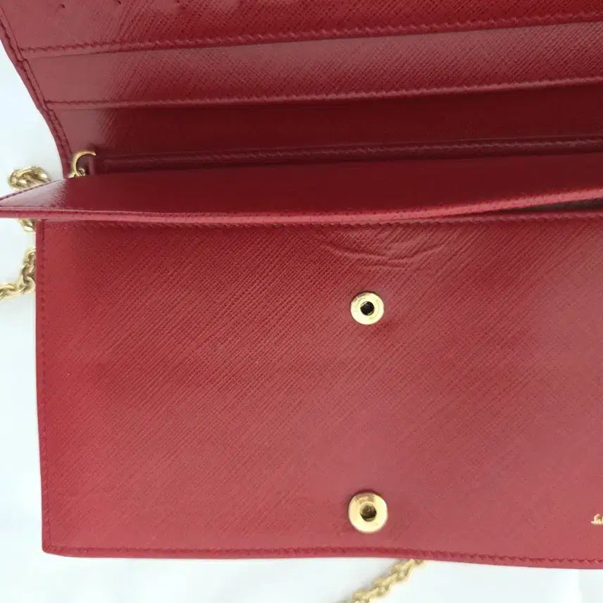 [BUNJANG] Ferragamo Vara Ribbon Chain Clutch / Red / 페라가모 바라 리본 체인 클러치 / 레드 / 정품