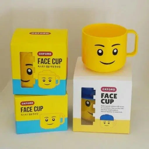 [BUNJANG] Oxford Lego Face Baby Training Cup New / 옥스포드 레고 얼굴 아기 양치컵 새제품