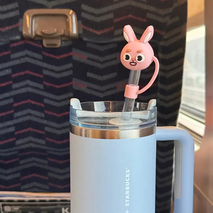 [BUNJANG] DAY6 Denimals Cold Cup Straw Stoppers Bundle Set / 데이식스 콜드컵 마개 성진 영케이 영현 도운 데니멀즈 방 케 필 일괄