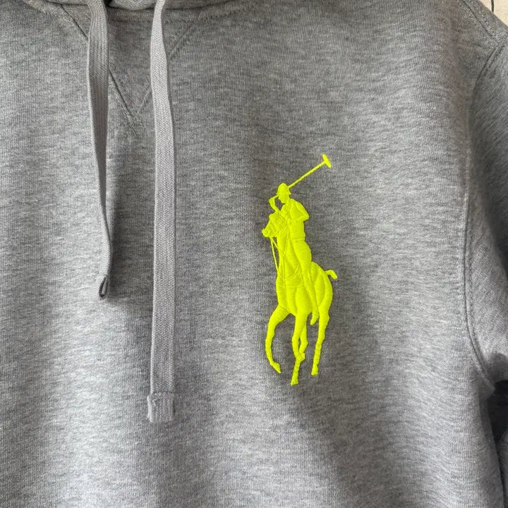 [BUNJANG] Polo Ralph Lauren Big Pony Gray Hoodie / 폴로 랄프로렌 빅포니 그레이 후드티