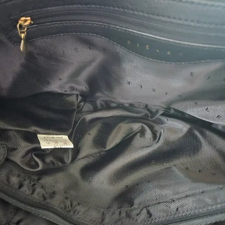 [BUNJANG] Sisley Leather Tote Shoulder Bag / 시슬리 소가죽 토트백 숄더백 여성 가방 블랙 수납공간