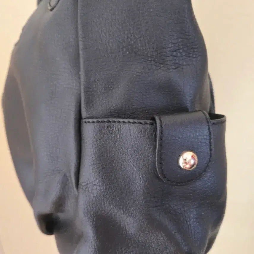 [BUNJANG] Sisley Leather Tote Shoulder Bag / 시슬리 소가죽 토트백 숄더백 여성 가방 블랙 수납공간