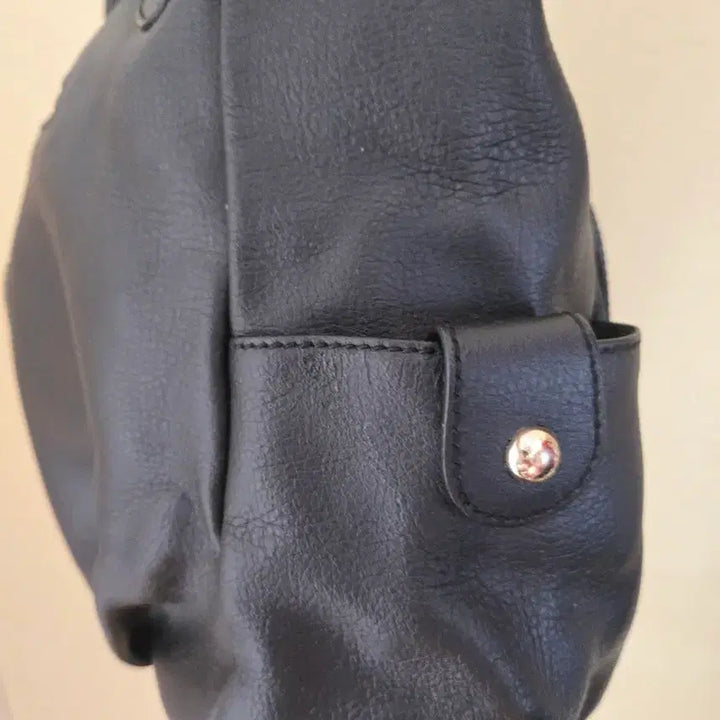 [BUNJANG] Sisley Leather Tote Shoulder Bag / 시슬리 소가죽 토트백 숄더백 여성 가방 블랙 수납공간