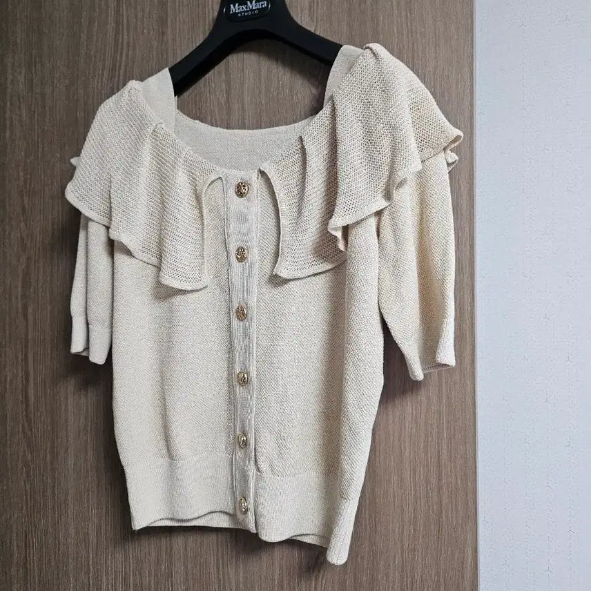 [BUNJANG] Frill Detail Cardigan / ㅣ프릴 디테일 가디건ㅣ