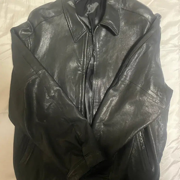 [SOLD OUT] M) 유스 (youth) 워시드 레더 블루종