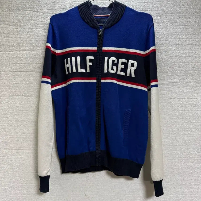 [BUNJANG] Tommy Hilfiger Knit Blouson Zip-up / 타미힐피거 블루종 니트 집업