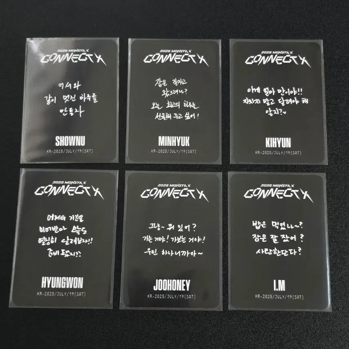 [BUNJANG] MONSTA X Concert Photocard Bundle Set / (5월 3일이후 삭제) 몬스타엑스 콘서트 중콘포카 6장일괄