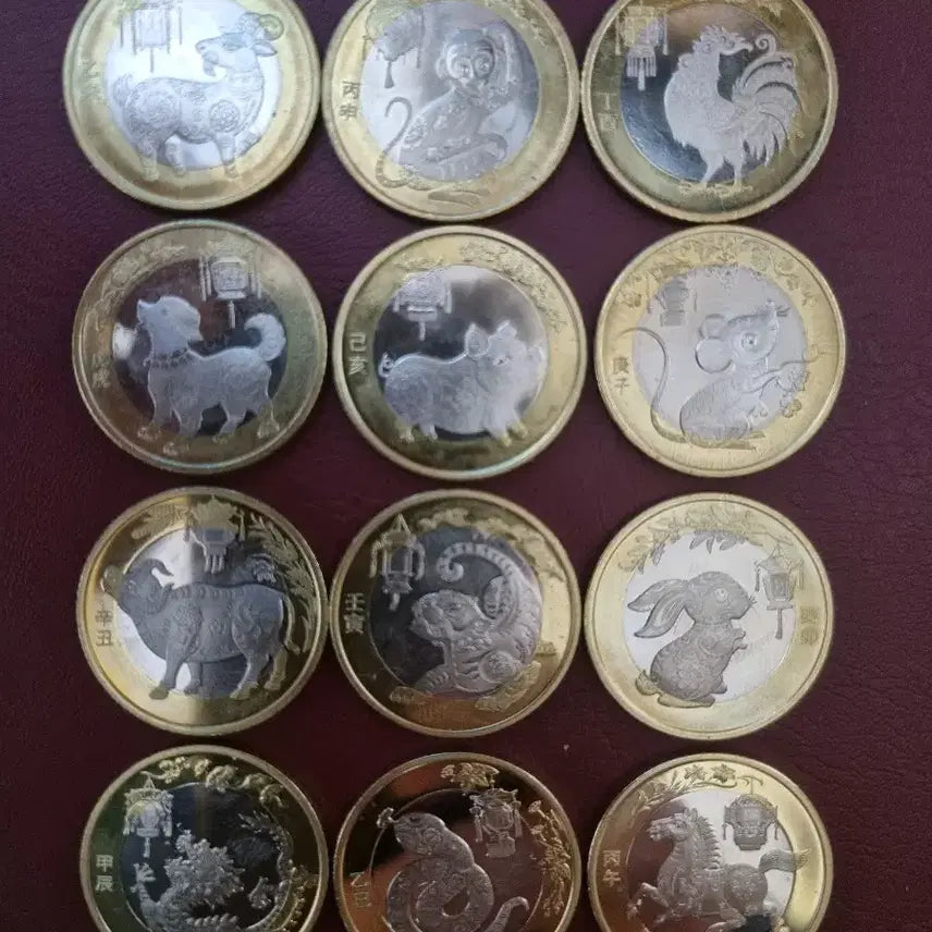 [BUNJANG] Twelve Zodiac Animals Commemorative Coins / 십이지신 기념 주화 12개