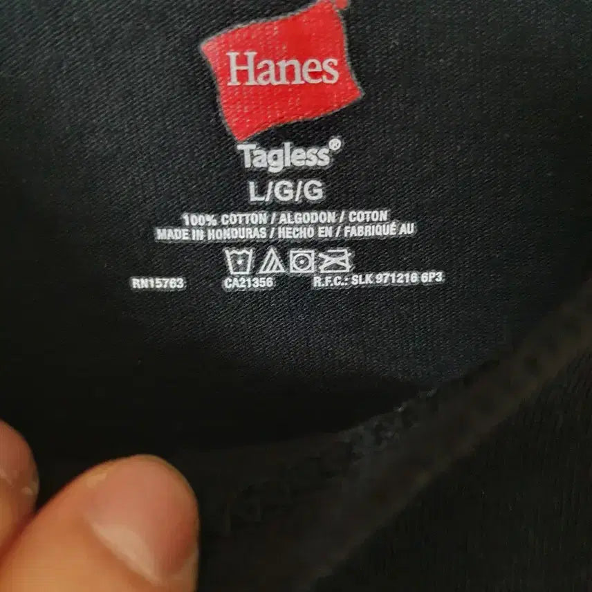 [BUNJANG] Hanes NYU Stern Round T-shirt / 헤인즈 뉴욕대 경영대학 라운드 반팔티루즈핏 L