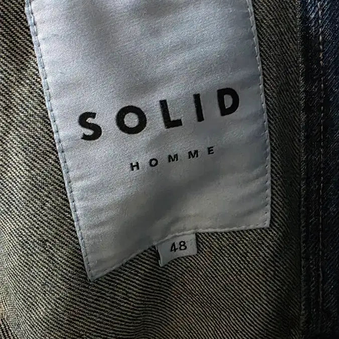 [BUNJANG] Solid Homme 24SS Zip Denim Jacket / 솔리드옴므 24SS 집업 청자켓 48사이즈