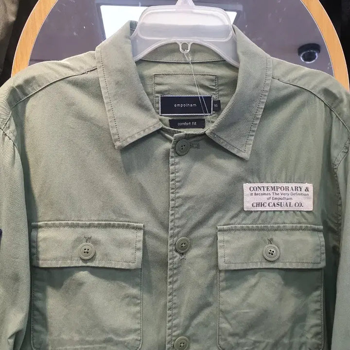[BUNJANG] Emporham Vintage Military Patch Shirt Jacket / [95] 엠폴햄 빈티지 와펜 밀리터리 야상 셔츠 (상태 양호)