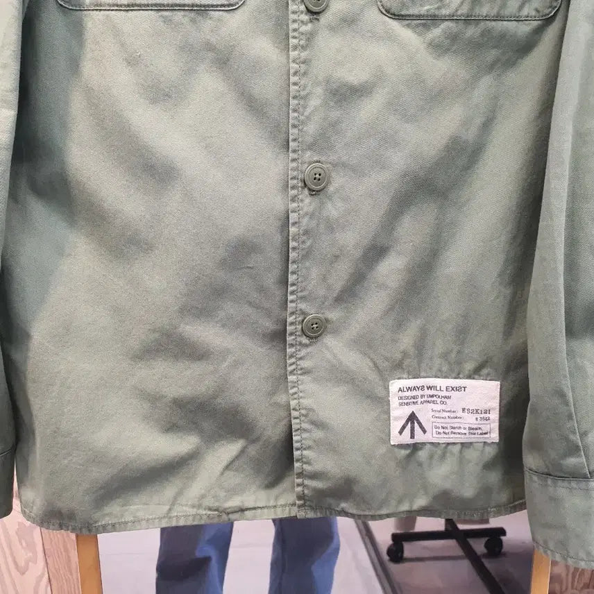 [BUNJANG] Emporham Vintage Military Patch Shirt Jacket / [95] 엠폴햄 빈티지 와펜 밀리터리 야상 셔츠 (상태 양호)