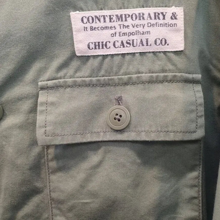 [BUNJANG] Emporham Vintage Military Patch Shirt Jacket / [95] 엠폴햄 빈티지 와펜 밀리터리 야상 셔츠 (상태 양호)