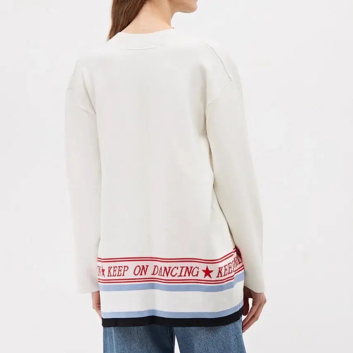 [SOLD OUT] (드라이크리닝O)산드로 오버사이즈 브이넥 니트