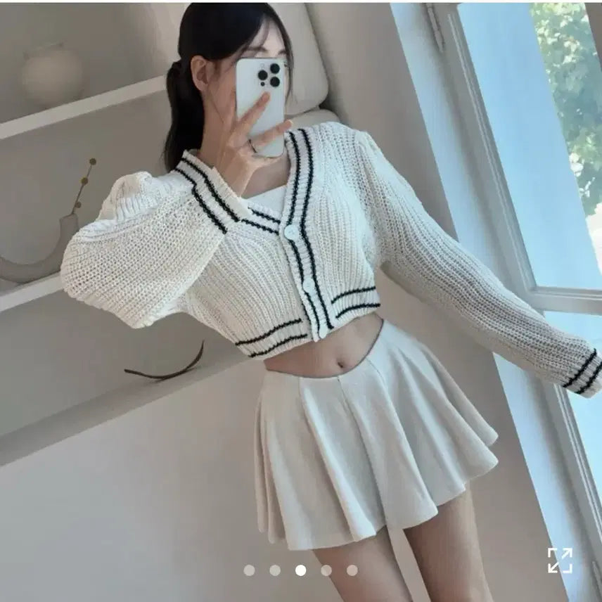 [BUNJANG] Ablly Flare Low Knit Skirt / 새상품)골반보정 베이지 플레어 훌 로우 니트 스커트 베이지/에이블리 지브
