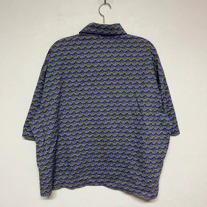 [BUNJANG] Vintage Pattern Shirt Blouse - Size F / 빈티지 패턴 셔츠 블라우스 F