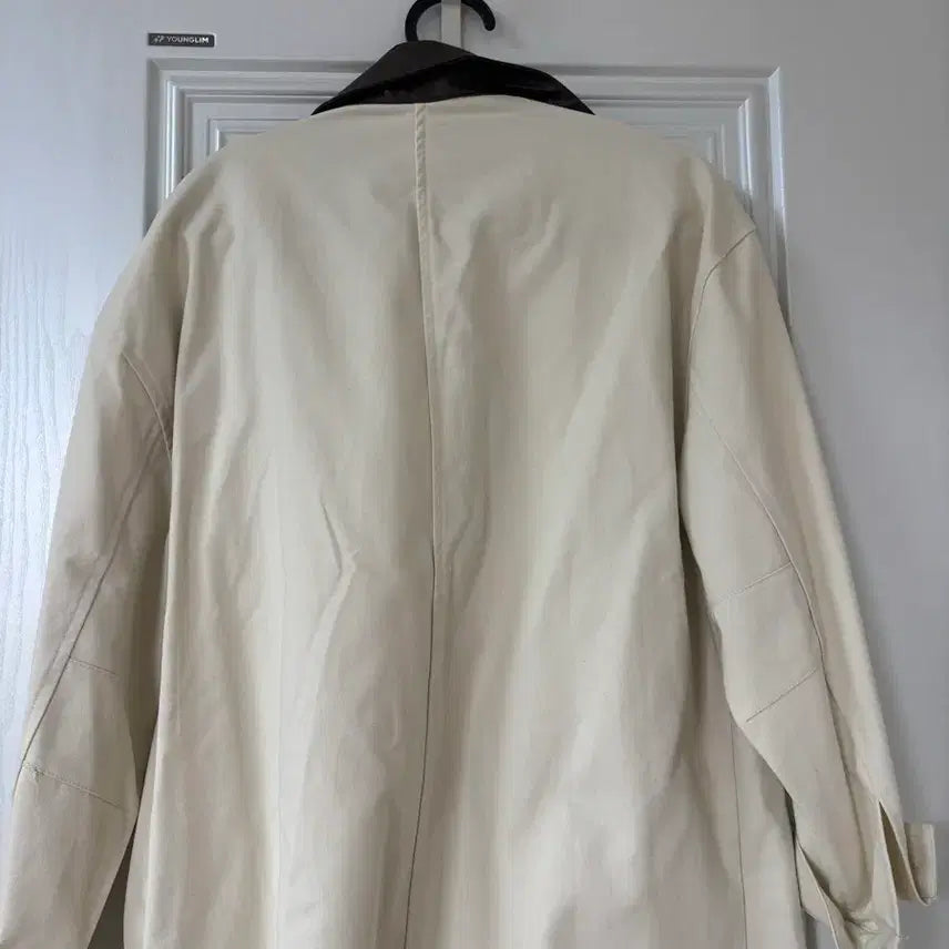 [BUNJANG] Lish Leather Collar Contrast Work Jacket / 리쉬 레더카라 배색 워크자켓 판매