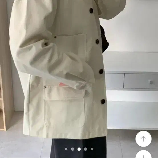 [BUNJANG] Lish Leather Collar Contrast Work Jacket / 리쉬 레더카라 배색 워크자켓 판매