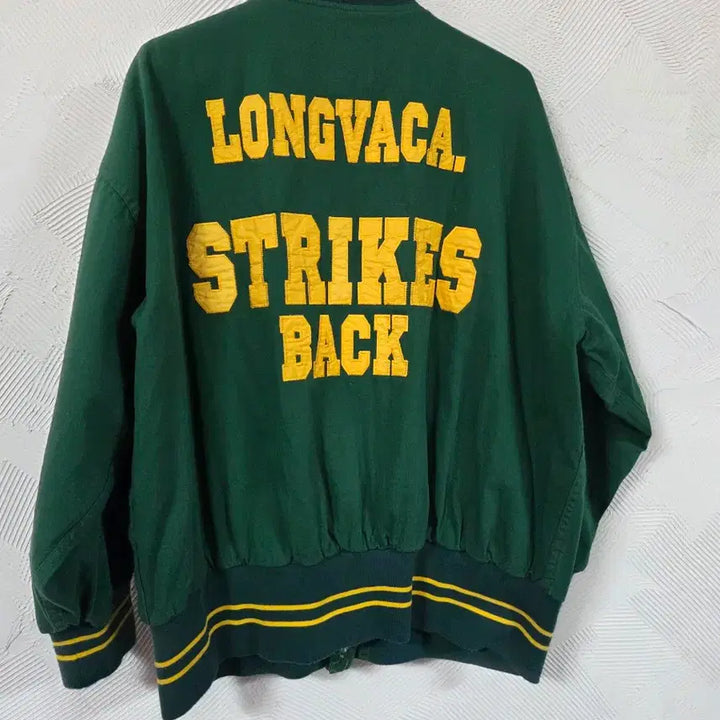 [BUNJANG] Longvaca Master Deep Green Varsity Jacket / 롱바케(Longvaca)의 마스터 딥 그린 바시티 자켓