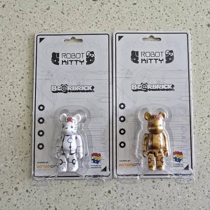 [BUNJANG] Bearbrick Robot Kitty Set of 2 Figures / 베어브릭 로봇키티 2종 미개봉 새상품