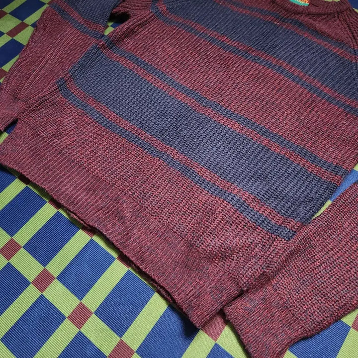 [BUNJANG] Oakton 90s Color Block Sweater / 90s USA메이드 컬러블록 스웨터