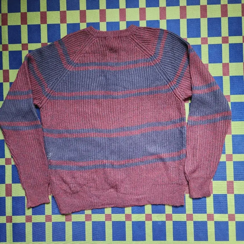 [BUNJANG] Oakton 90s Color Block Sweater / 90s USA메이드 컬러블록 스웨터
