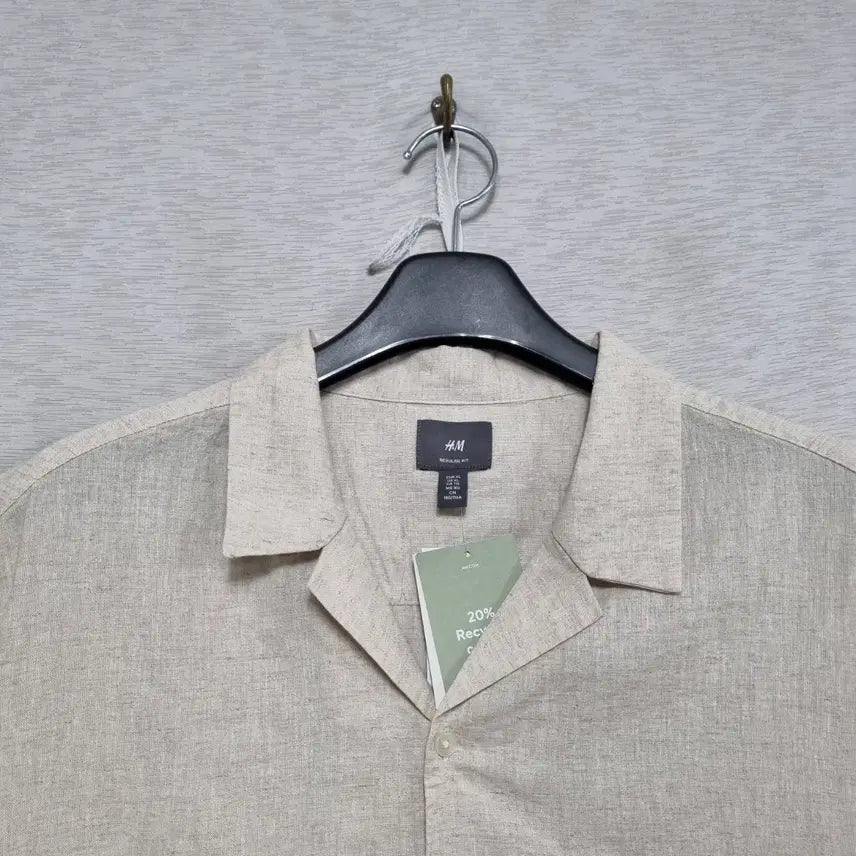 [BUNJANG] H&amp;M Linen Shirt Big Size Men&