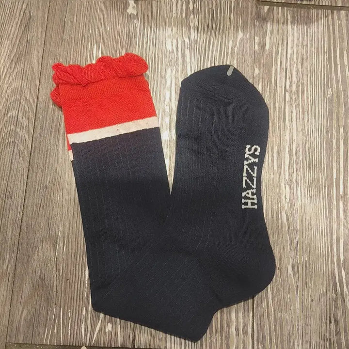 [BUNJANG] Hazzys Golf Ribbed Socks Navy / 헤지스골프 골지 니삭스 네이비