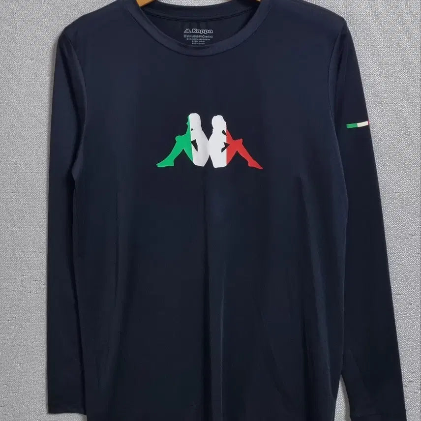 [BUNJANG] Kappa Black Functional Long Sleeve T-shirt / M (95) 카파 블랙 기능성 긴팔티