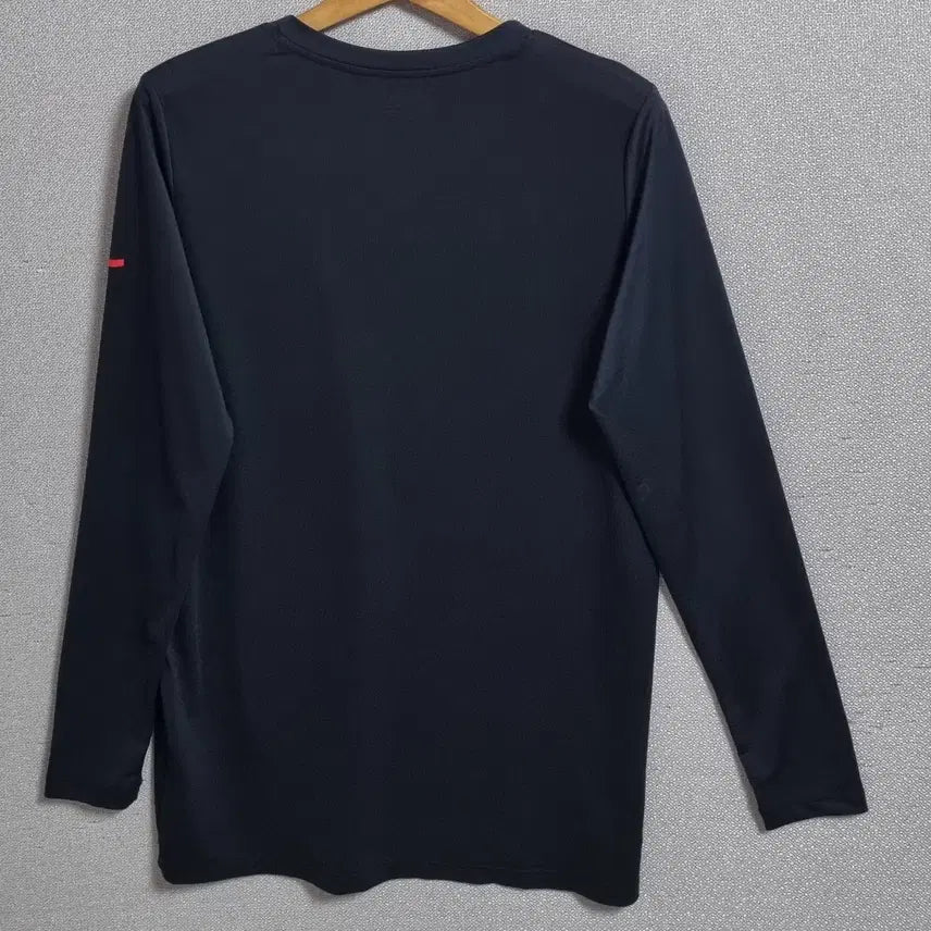 [BUNJANG] Kappa Black Functional Long Sleeve T-shirt / M (95) 카파 블랙 기능성 긴팔티