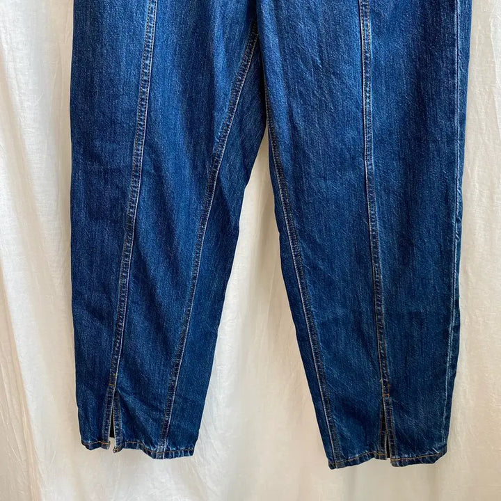 [SOLD OUT] GU 하이웨이스트 진청팬츠(L)