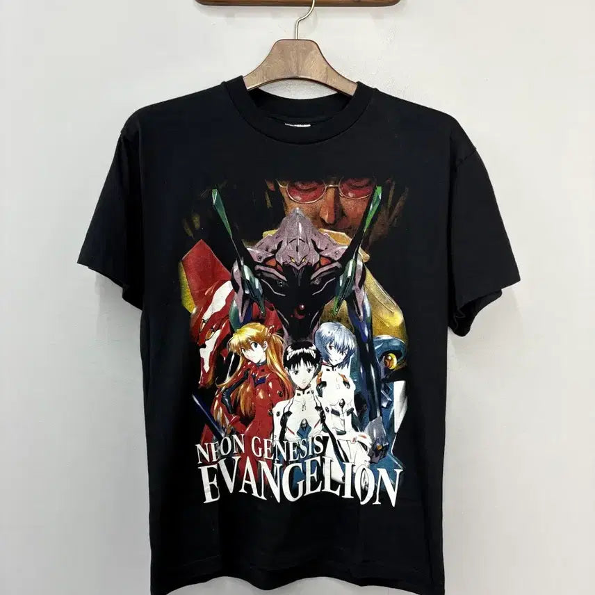 [BUNJANG] Evangelion Graphic Short Sleeve T-shirt / 빈티지 에반게리온 그래픽 반팔 A3715