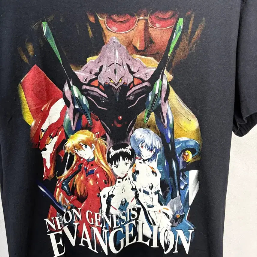 [BUNJANG] Evangelion Graphic Short Sleeve T-shirt / 빈티지 에반게리온 그래픽 반팔 A3715