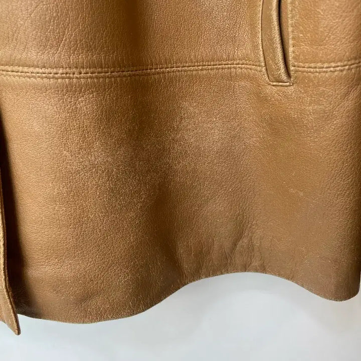 [BUNJANG] Razzio Brown Lambskin Leather Jacket (Size 77) / Razzio 브라운 양가죽 자켓 77