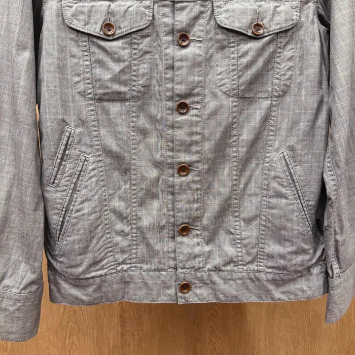 [BUNJANG] Paul Smith Jeans Cotton Long Sleeve Shirt Jacket / 폴스미스 진스 코튼 긴팔 셔츠 자켓 더블 포켓 버튼 디테일 그레이