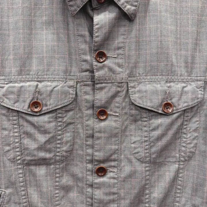 [BUNJANG] Paul Smith Jeans Cotton Long Sleeve Shirt Jacket / 폴스미스 진스 코튼 긴팔 셔츠 자켓 더블 포켓 버튼 디테일 그레이