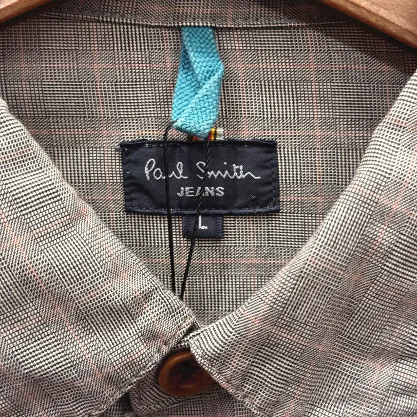 [BUNJANG] Paul Smith Jeans Cotton Long Sleeve Shirt Jacket / 폴스미스 진스 코튼 긴팔 셔츠 자켓 더블 포켓 버튼 디테일 그레이