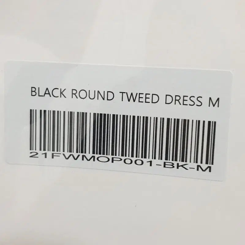[BUNJANG] Lookast Black Tweed Round Dress / 룩캐스트 블랙 라운드 트위드 원피스 M_M2455