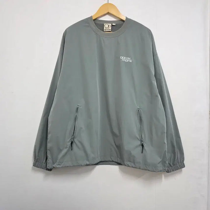[BUNJANG] Ocean Pacific Oversized Warm-up Top Light Khaki / L 오션퍼시픽 오버핏 웜업 라이트카키