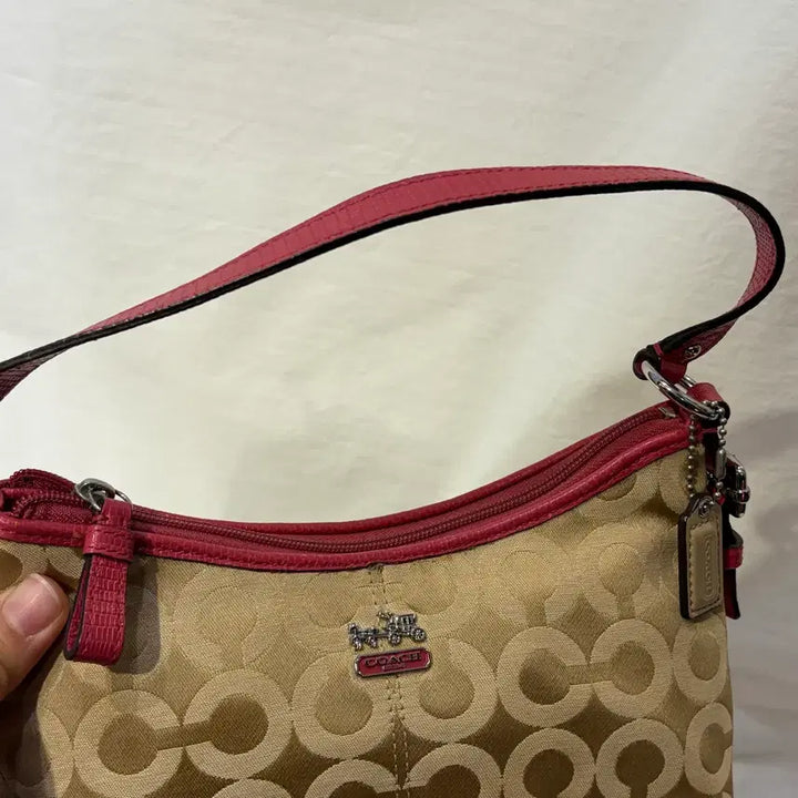 [BUNJANG] Coach Signature Hobo Shoulder Bag / 코치 시그니처 숄더백 호보백 가방