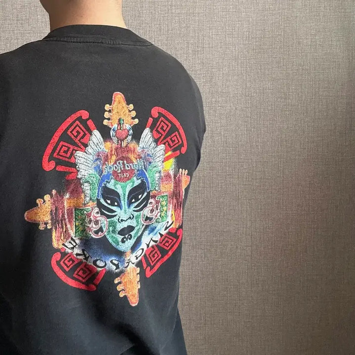 [BUNJANG] Hard Rock Cafe Old School T-shirt / Hard Rock Cafe 하드 록 카페 올드스쿨 반팔 티셔츠