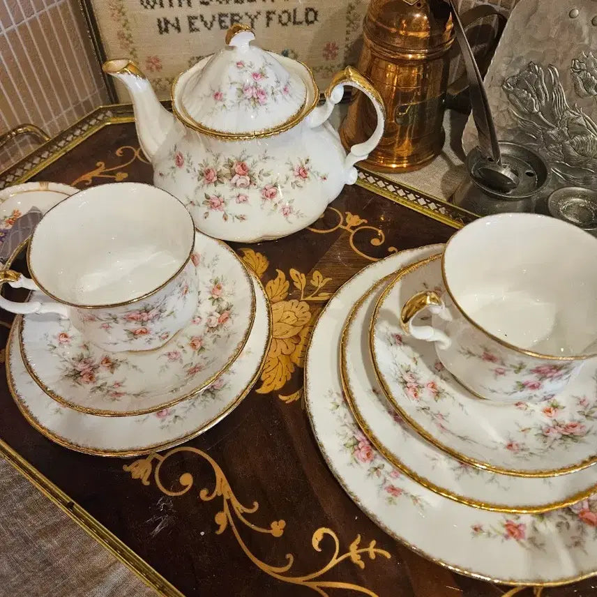 [BUNJANG] Paragon Victoria Rose 2-Tier Cake Stand Tea Set / 영국 파라곤 빅토리아 로즈입니다