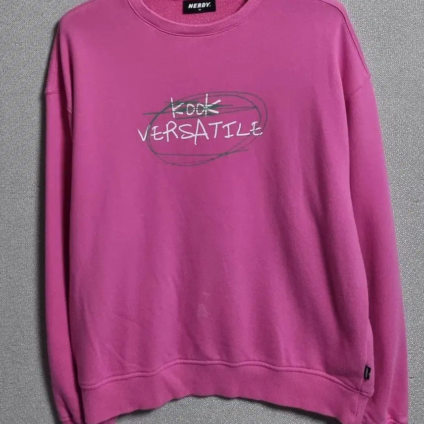 [BUNJANG] Nerdy Pink Oversized Sweatshirt / 오버핏 M ) 널디 핑크 맨투맨