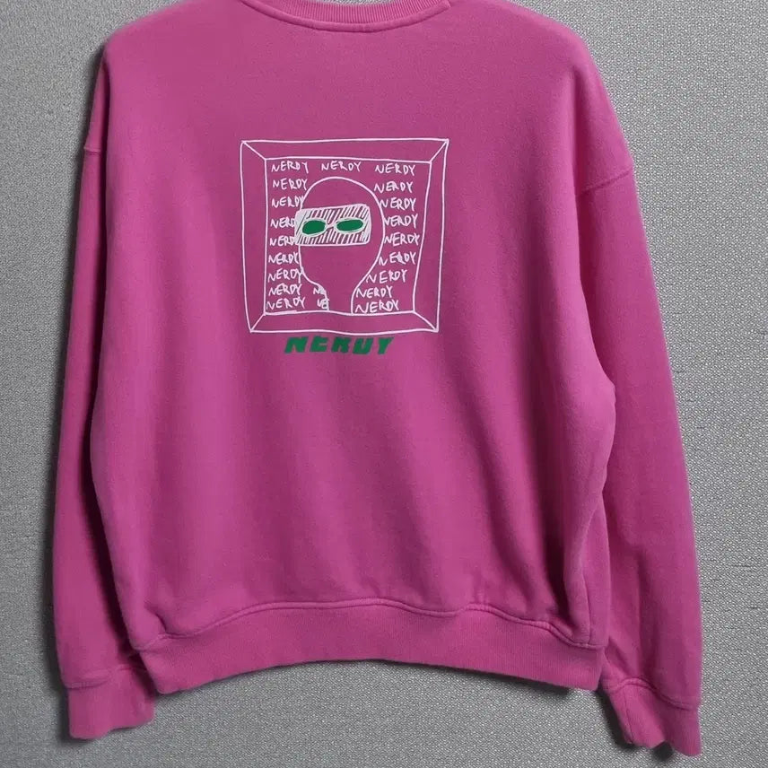 [BUNJANG] Nerdy Pink Oversized Sweatshirt / 오버핏 M ) 널디 핑크 맨투맨