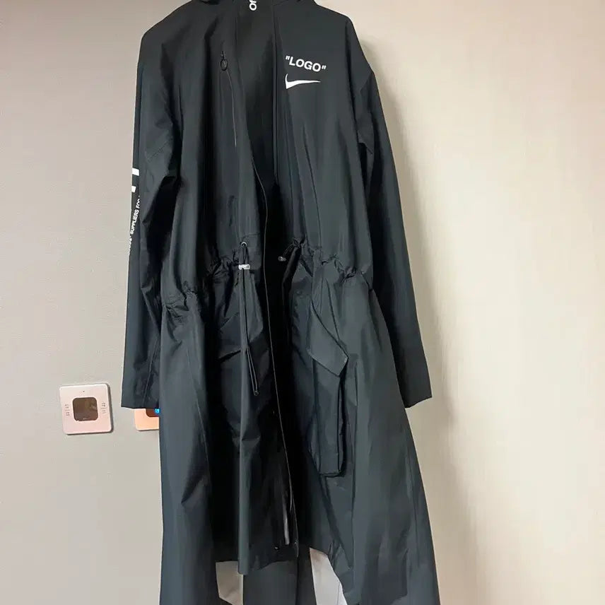 [SOLD OUT] 나이키 x 오프화이트 블랙 롱자켓L