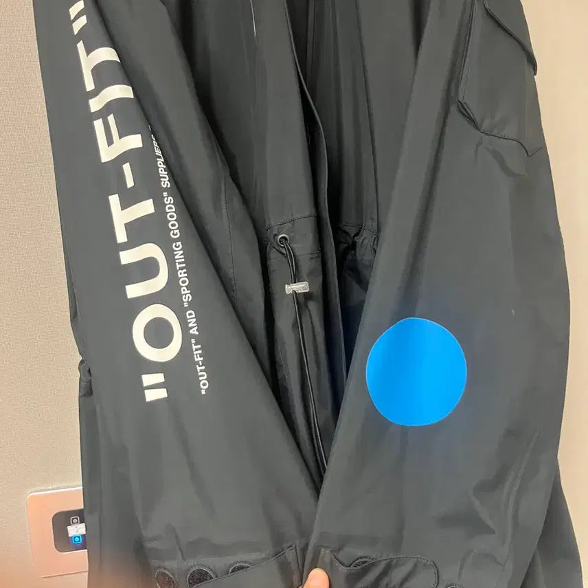 [SOLD OUT] 나이키 x 오프화이트 블랙 롱자켓L
