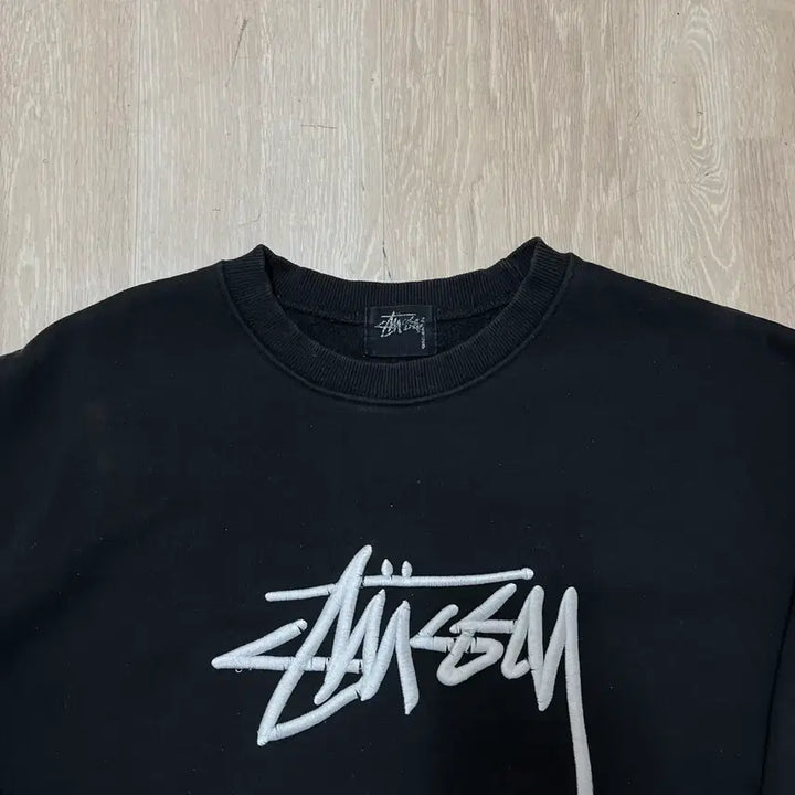 [BUNJANG] Stussy Embroidered Logo Cotton Sweatshirt / 스투시 Stussy 자수로고 코튼 맨투맨 M(95)
